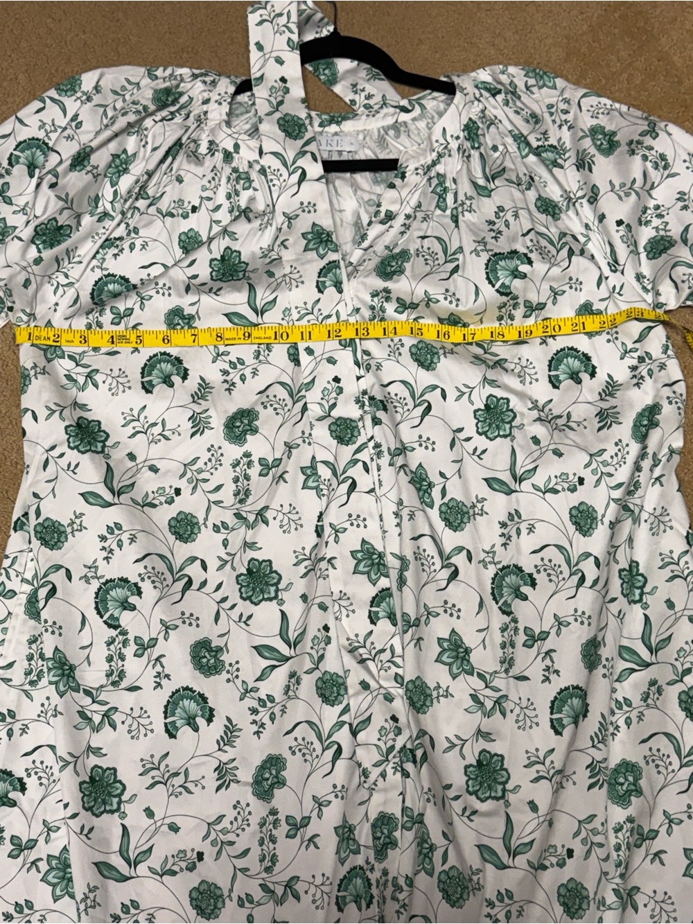 NWOT Lake Meadow Vines Brunch Midi Dress with Tie Waist and Pockets XL - Picture 4 of 4